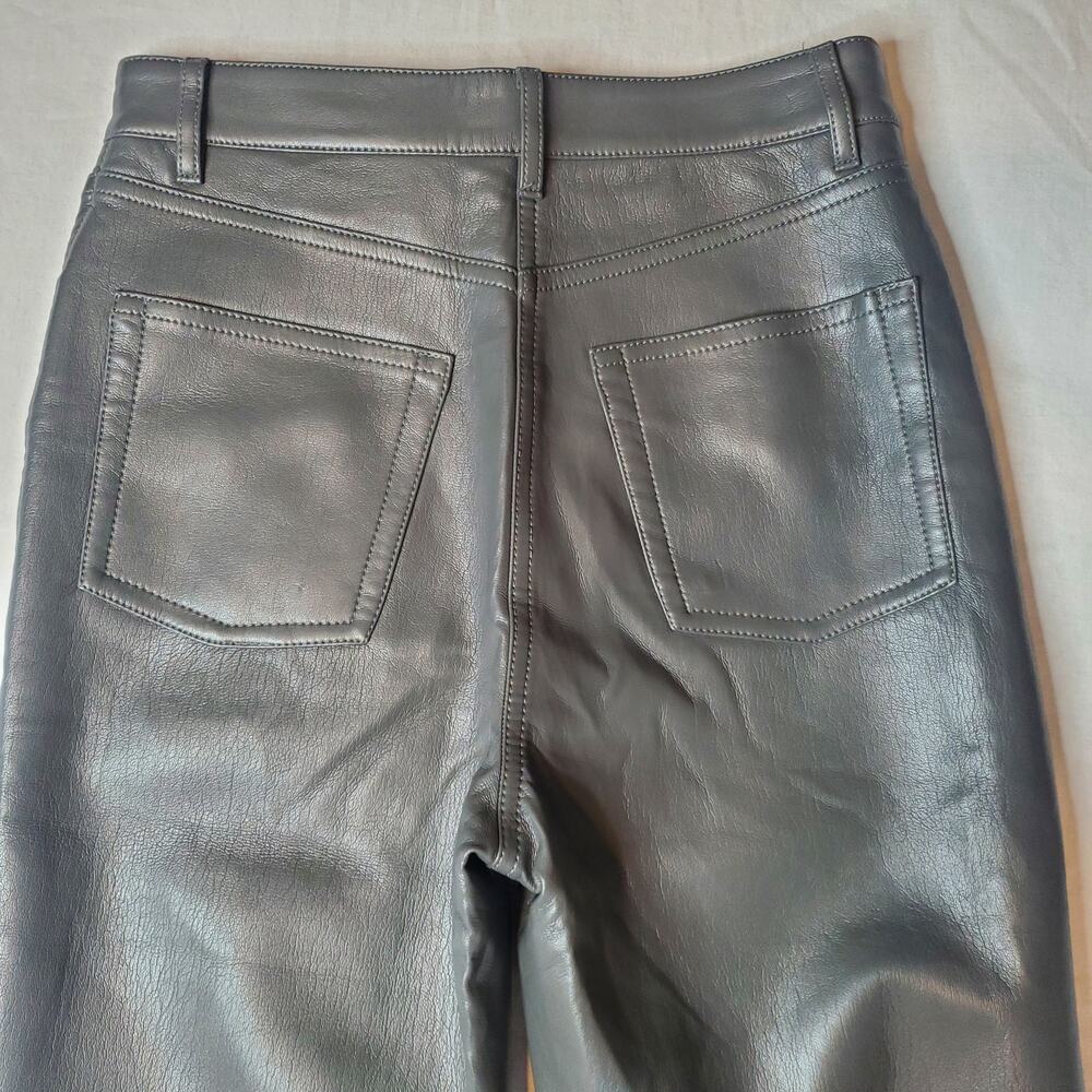 Aritzia Wilfred Women's Size 2 Melina Vegan Faux Leather Pant Gray - Picture 4 of 10